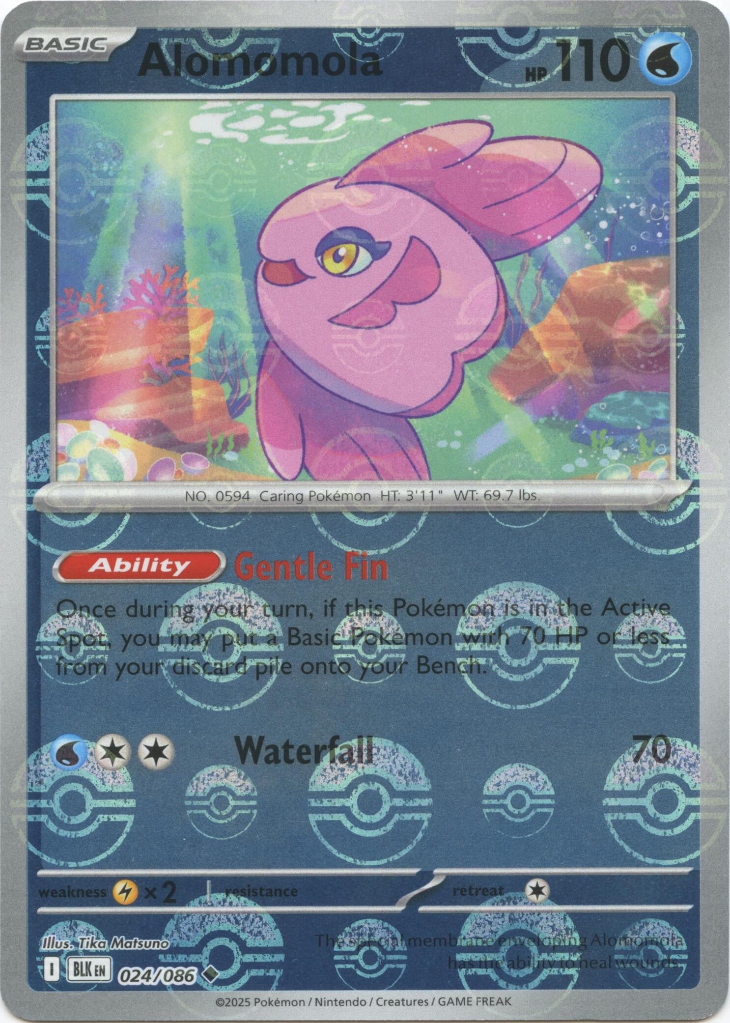 Image for Alomomola (Poke Ball Pattern) (024/086) [SV: Black Bolt] - Pokemon