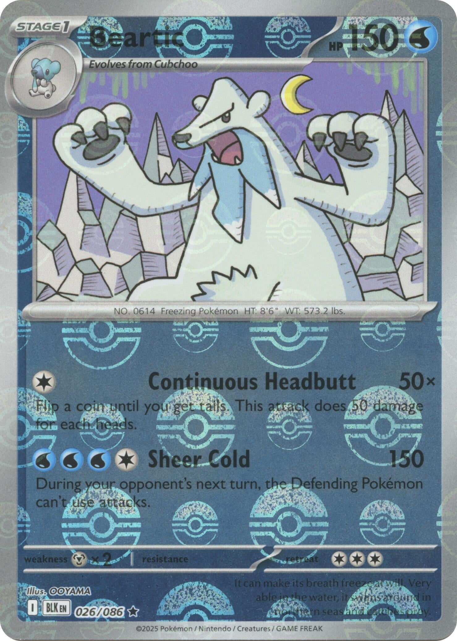 Image for Beartic (Poke Ball Pattern) (026/086) [SV: Black Bolt] - Pokemon