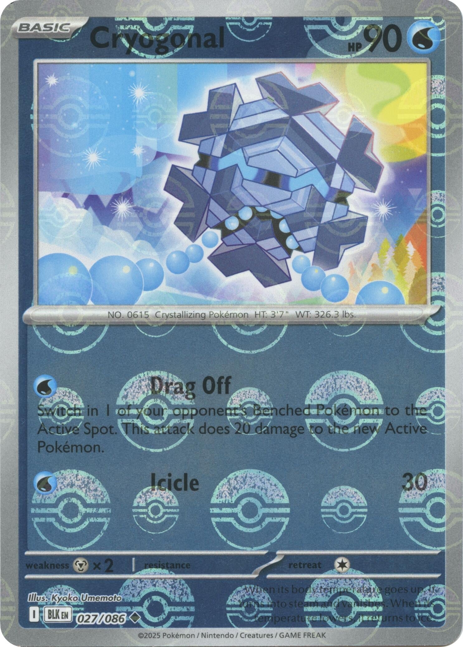 Image for Cryogonal (Poke Ball Pattern) (027/086) [SV: Black Bolt] - Pokemon
