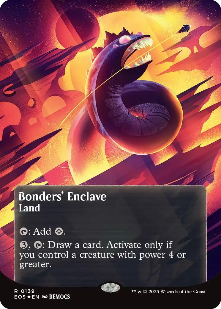 Image for Bonders' Enclave (0139) (Borderless) (Galaxy Foil) (139) [Edge of Eternities: Stellar Sights] - Magic: The Gathering