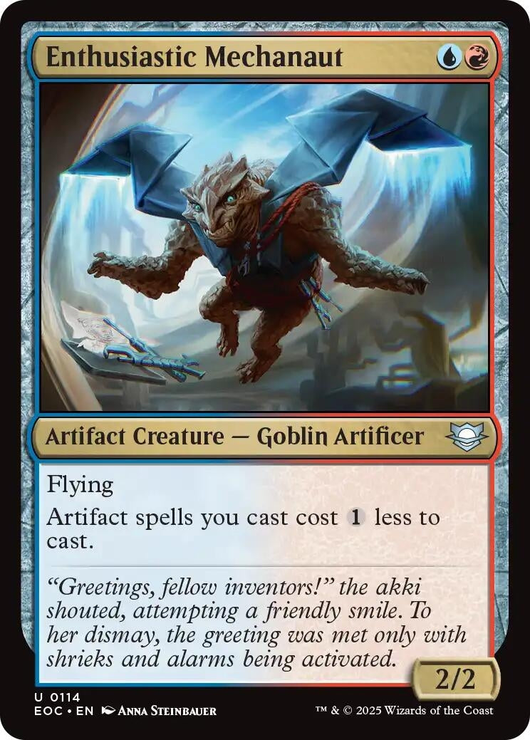 Image for Enthusiastic Mechanaut (114) [Edge of Eternities] - Magic: The Gathering