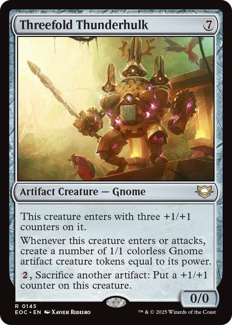 Image for Threefold Thunderhulk (145) [Edge of Eternities] - Magic: The Gathering