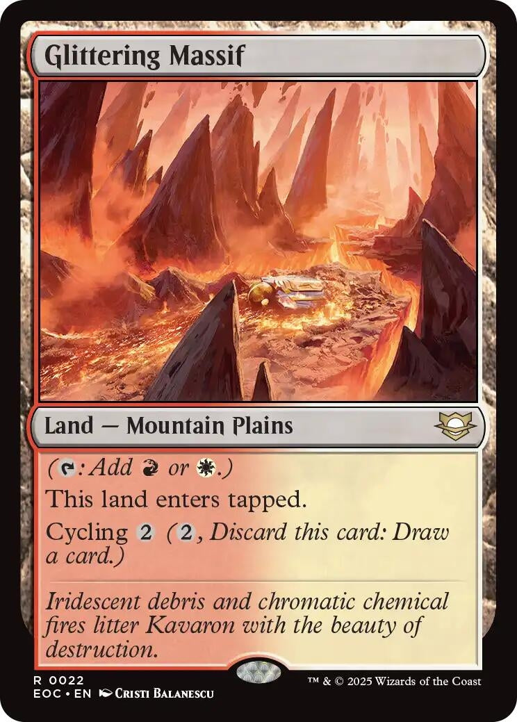 Image for Glittering Massif (22) [Edge of Eternities] - Magic: The Gathering