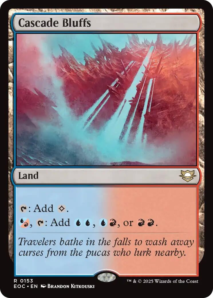 Image for Cascade Bluffs (153) [Edge of Eternities] - Magic: The Gathering