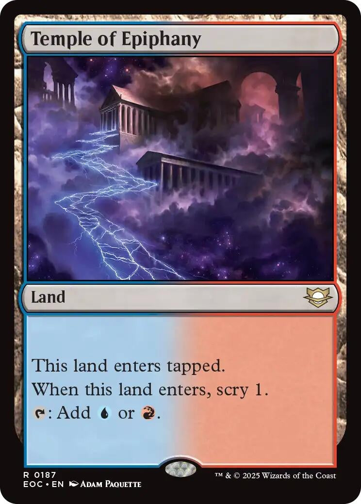 Image for Temple of Epiphany (187) [Edge of Eternities] - Magic: The Gathering