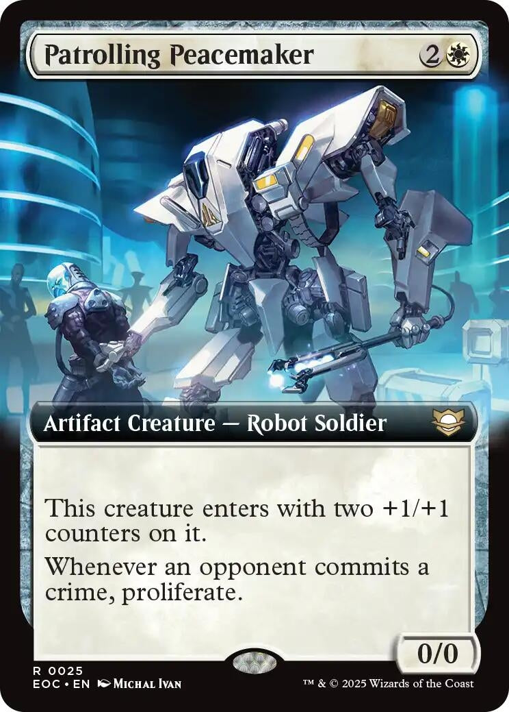 Image for Patrolling Peacemaker (Extended Art) (25) [Edge of Eternities] - Magic: The Gathering