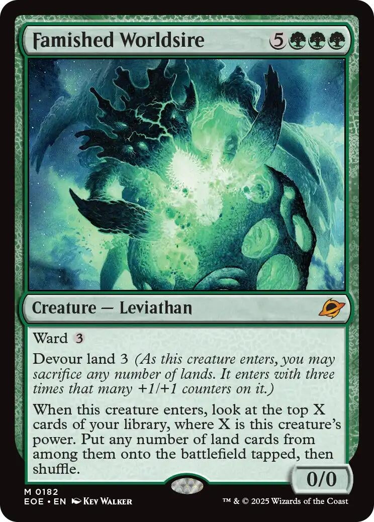 Image for Famished Worldsire (182) [Edge of Eternities] - Magic: The Gathering