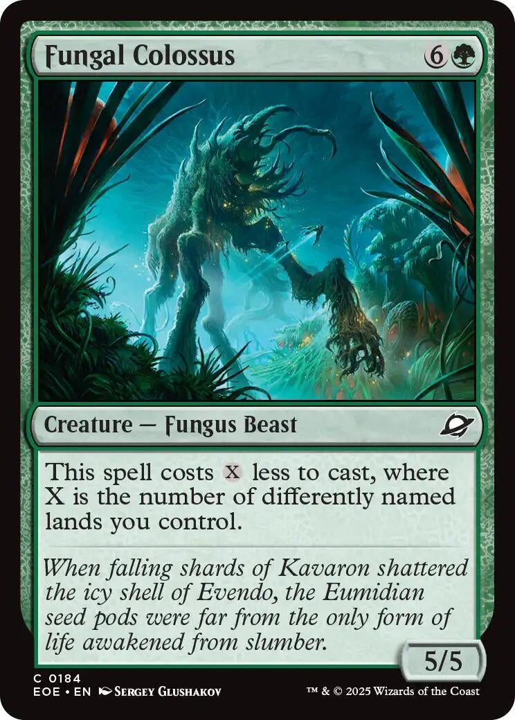 Image for Fungal Colossus (184) [Edge of Eternities] - Magic: The Gathering
