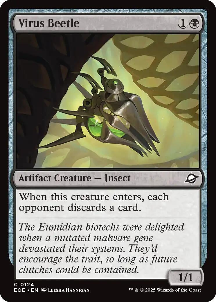 Image for Virus Beetle (124) [Edge of Eternities] - Magic: The Gathering