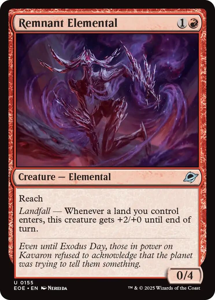 Image for Remnant Elemental (155) [Edge of Eternities] - Magic: The Gathering