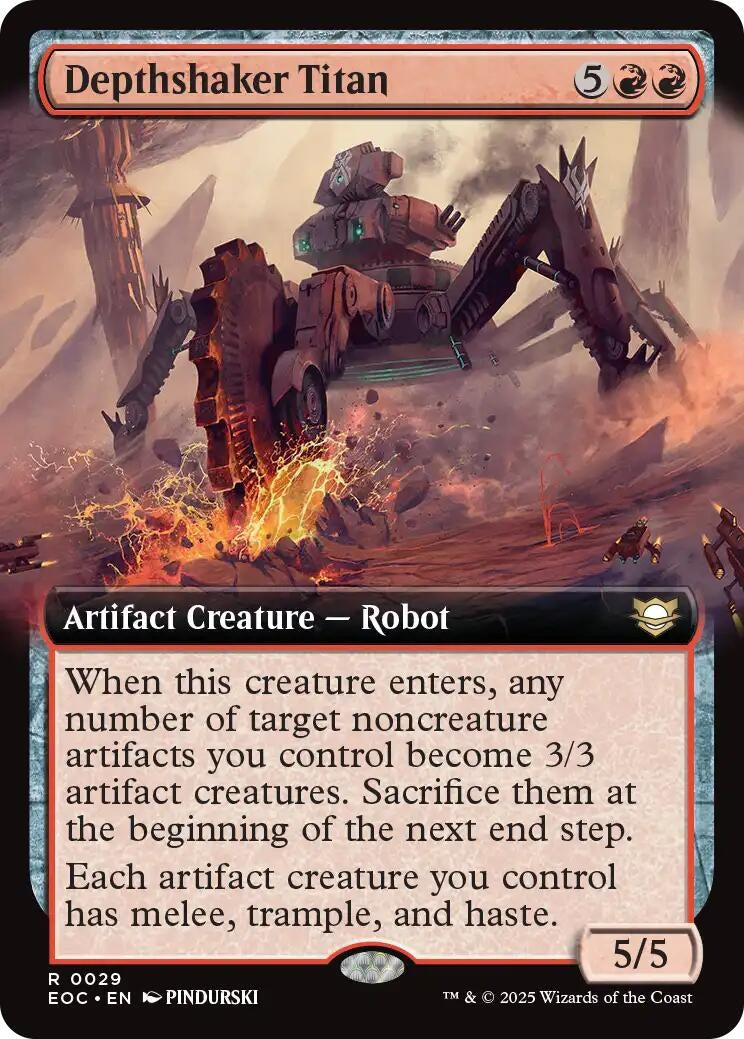 Image for Depthshaker Titan (Extended Art) (29) [Edge of Eternities] - Magic: The Gathering