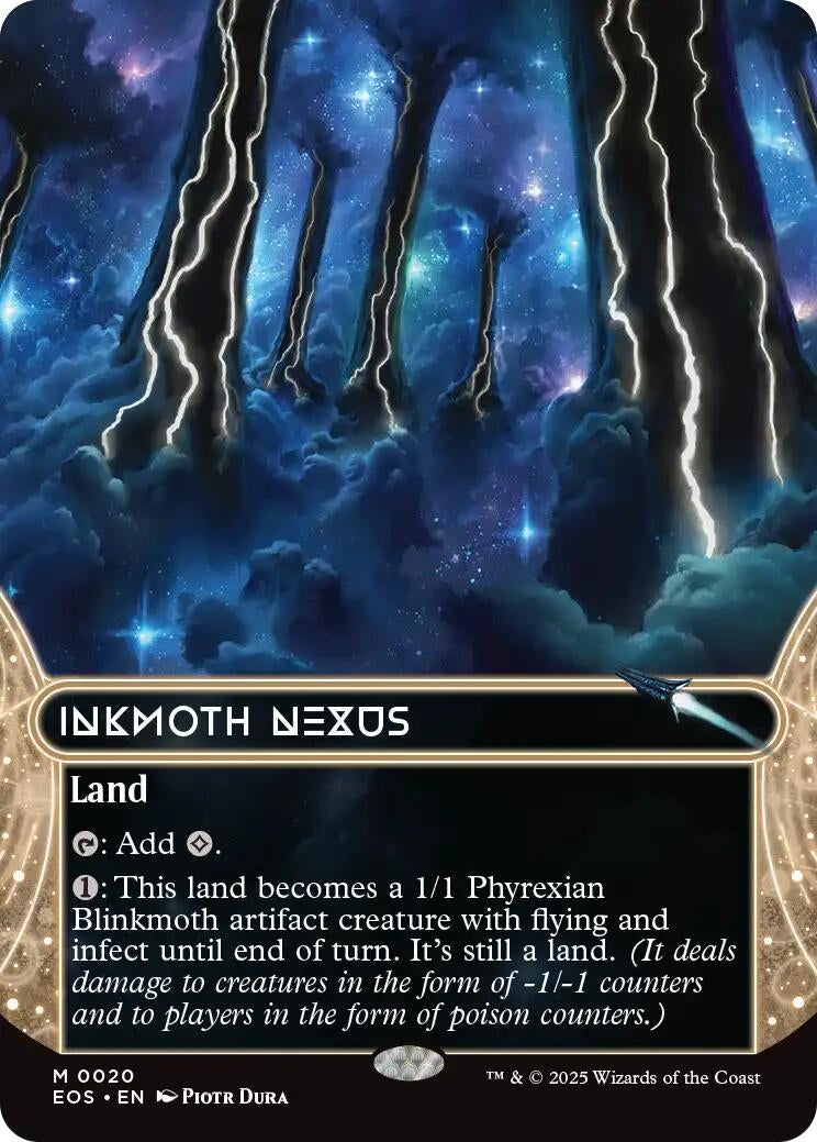 Image for Inkmoth Nexus (0020) (Borderless) (20) [Edge of Eternities: Stellar Sights] - Magic: The Gathering