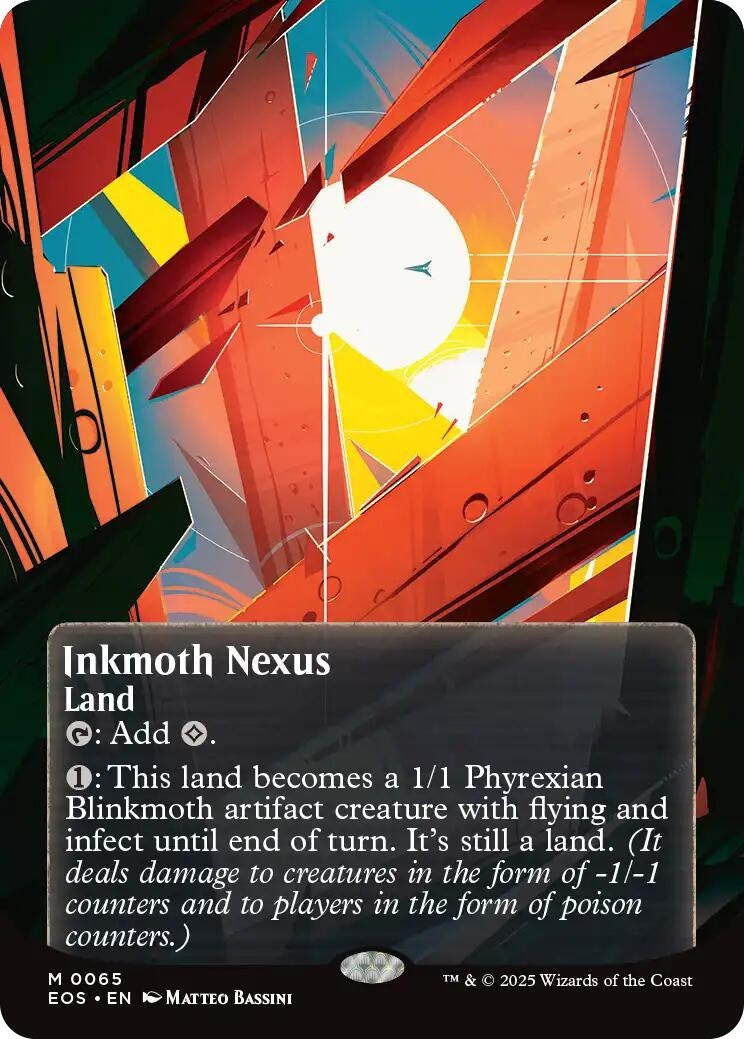 Image for Inkmoth Nexus (0065) (Borderless) (65) [Edge of Eternities: Stellar Sights] - Magic: The Gathering