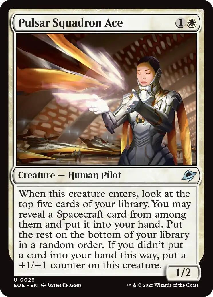 Image for Pulsar Squadron Ace (28) [Edge of Eternities] - Magic: The Gathering