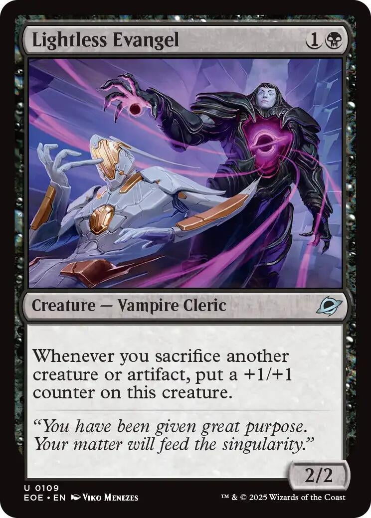 Image for Lightless Evangel (109) [Edge of Eternities] - Magic: The Gathering