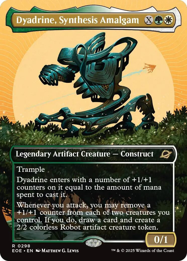 Image for Dyadrine, Synthesis Amalgam (Borderless) (298) [Edge of Eternities] - Magic: The Gathering