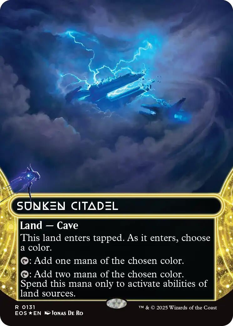 Image for Sunken Citadel (0131) (Borderless) (Galaxy Foil) (131) [Edge of Eternities: Stellar Sights] - Magic: The Gathering