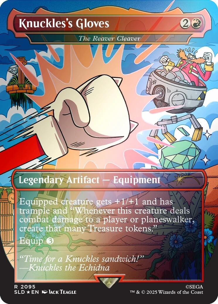 Image for Knuckles's Gloves - The Reaver Cleaver (Rainbow Foil) (2095) [Secret Lair Drop Series] - Magic: The Gathering