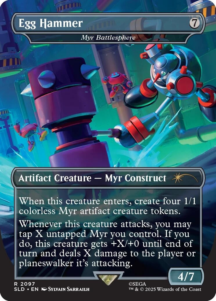 Image for Egg Hammer - Myr Battlesphere (2097) [Secret Lair Drop Series] - Magic: The Gathering