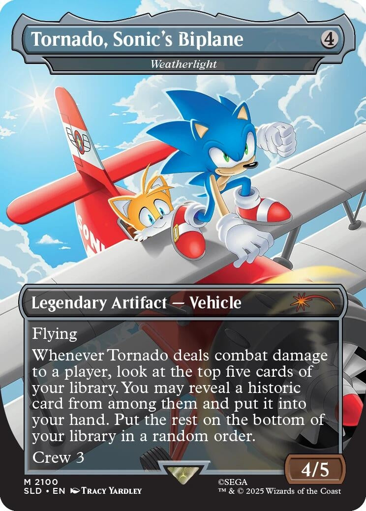 Image for Tornado, Sonic's Biplane - Weatherlight (2100) [Secret Lair Drop Series] - Magic: The Gathering