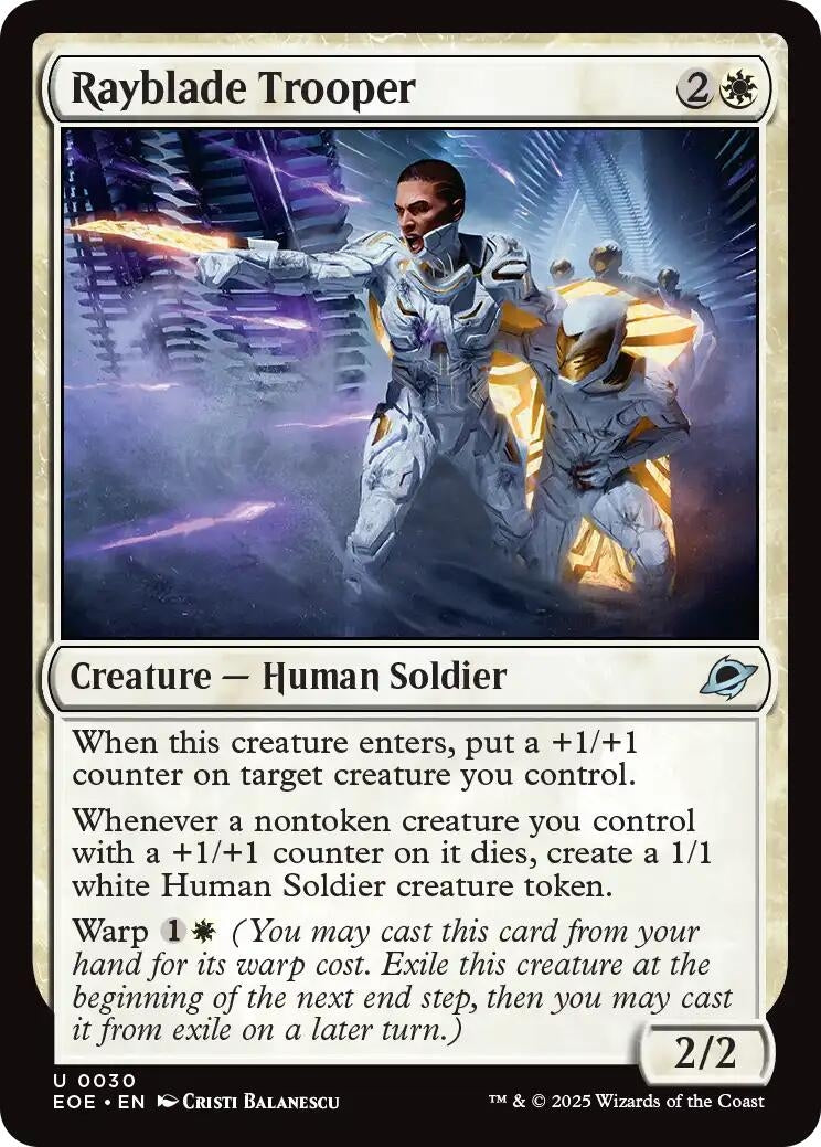 Image for Rayblade Trooper (30) [Edge of Eternities] - Magic: The Gathering