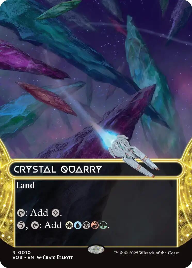Image for Crystal Quarry (0010) (Borderless) (10) [Edge of Eternities: Stellar Sights] - Magic: The Gathering