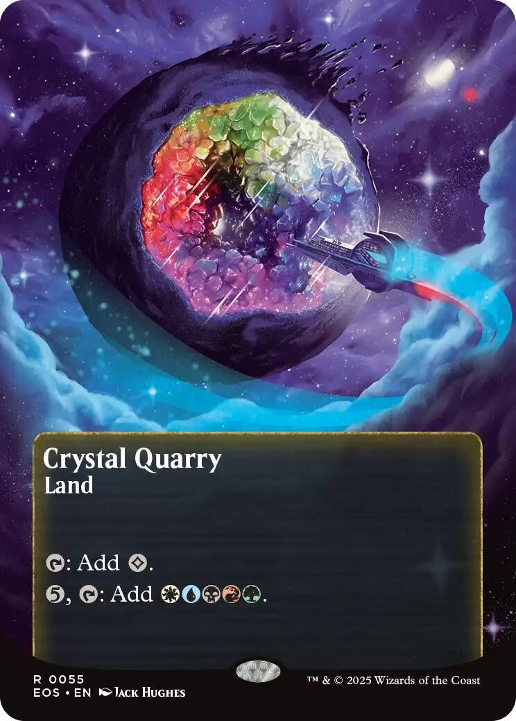Image for Crystal Quarry (0055) (Borderless) (55) [Edge of Eternities: Stellar Sights] - Magic: The Gathering