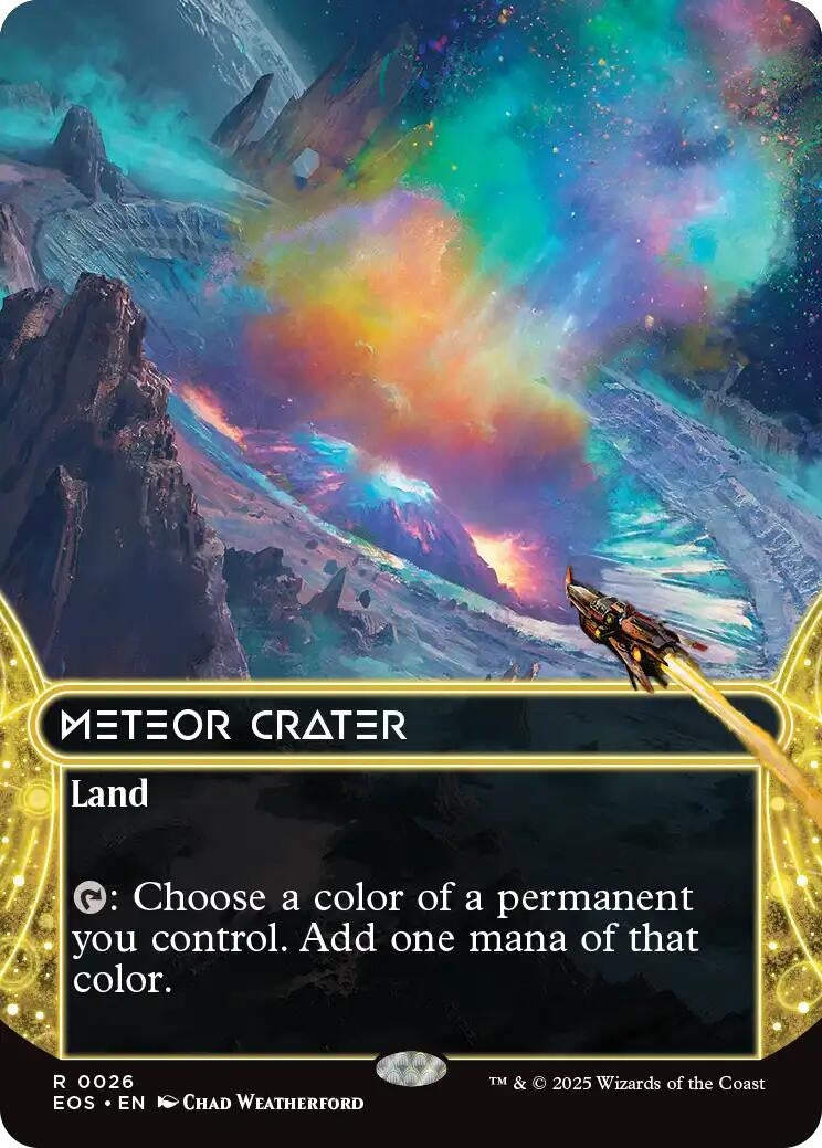 Image for Meteor Crater (0026) (Borderless) (26) [Edge of Eternities: Stellar Sights] - Magic: The Gathering