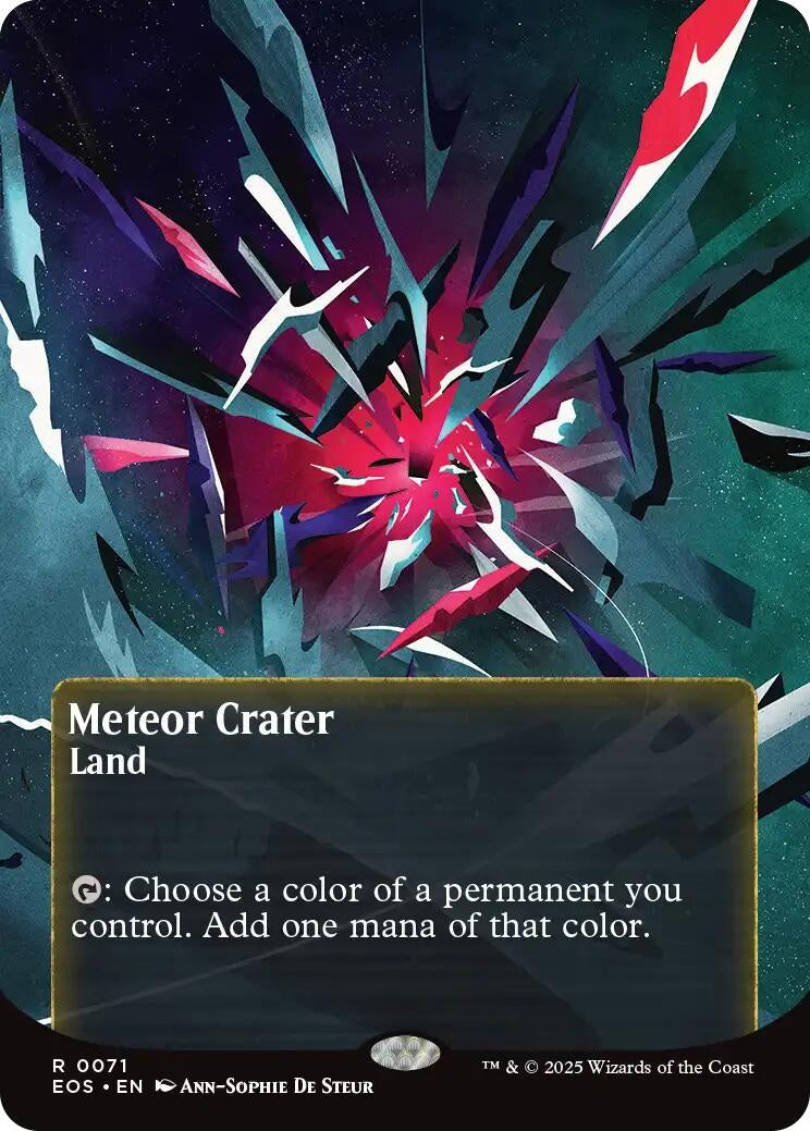 Image for Meteor Crater (0071) (Borderless) (71) [Edge of Eternities: Stellar Sights] - Magic: The Gathering