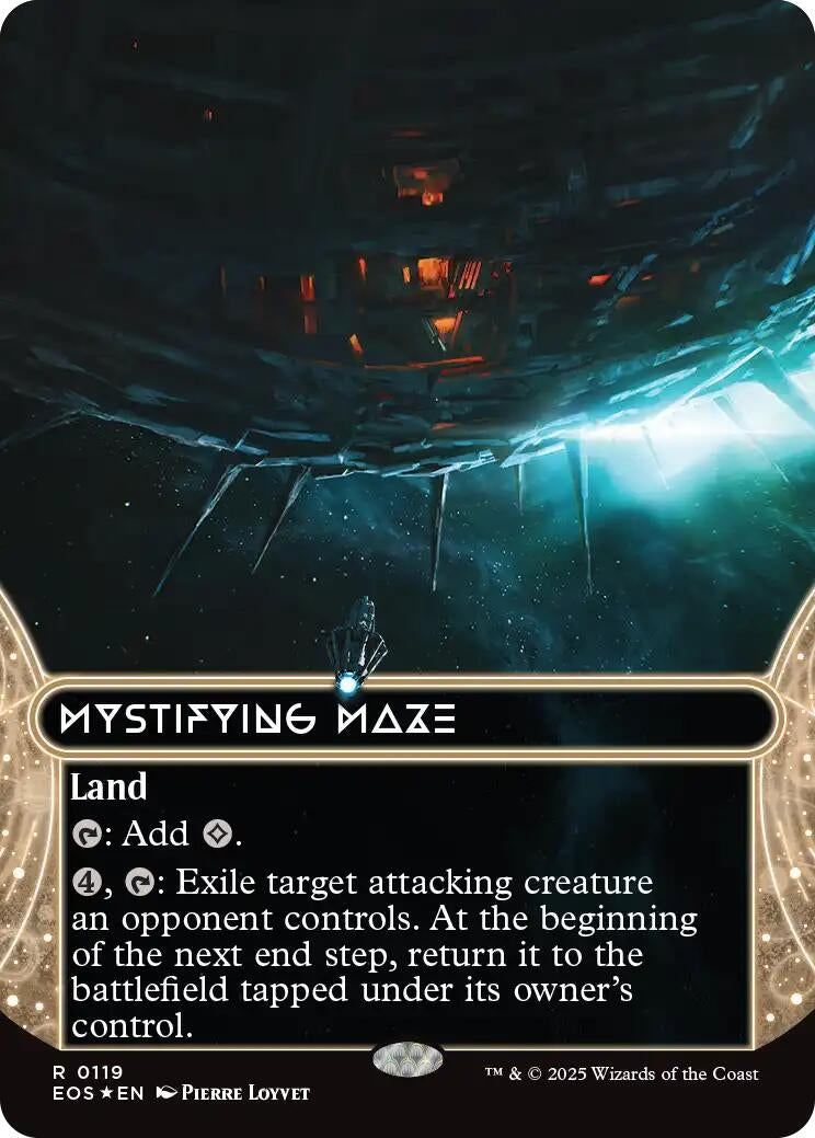 Image for Mystifying Maze (0119) (Borderless) (Galaxy Foil) (119) [Edge of Eternities: Stellar Sights] - Magic: The Gathering