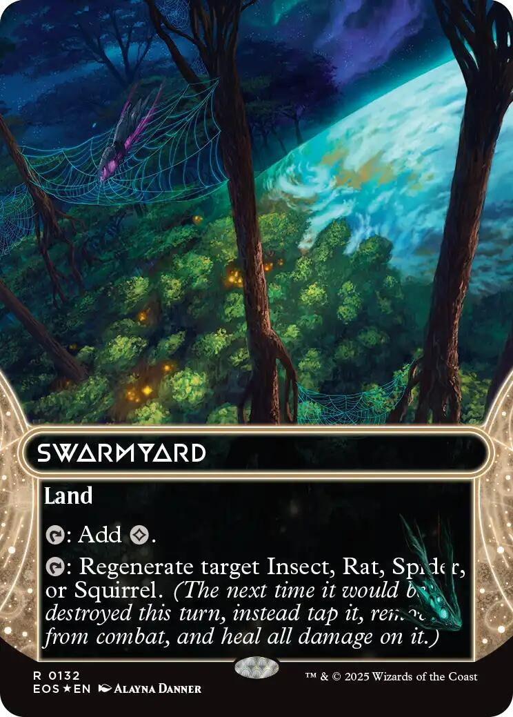 Image for Swarmyard (0132) (Borderless) (Galaxy Foil) (132) [Edge of Eternities: Stellar Sights] - Magic: The Gathering