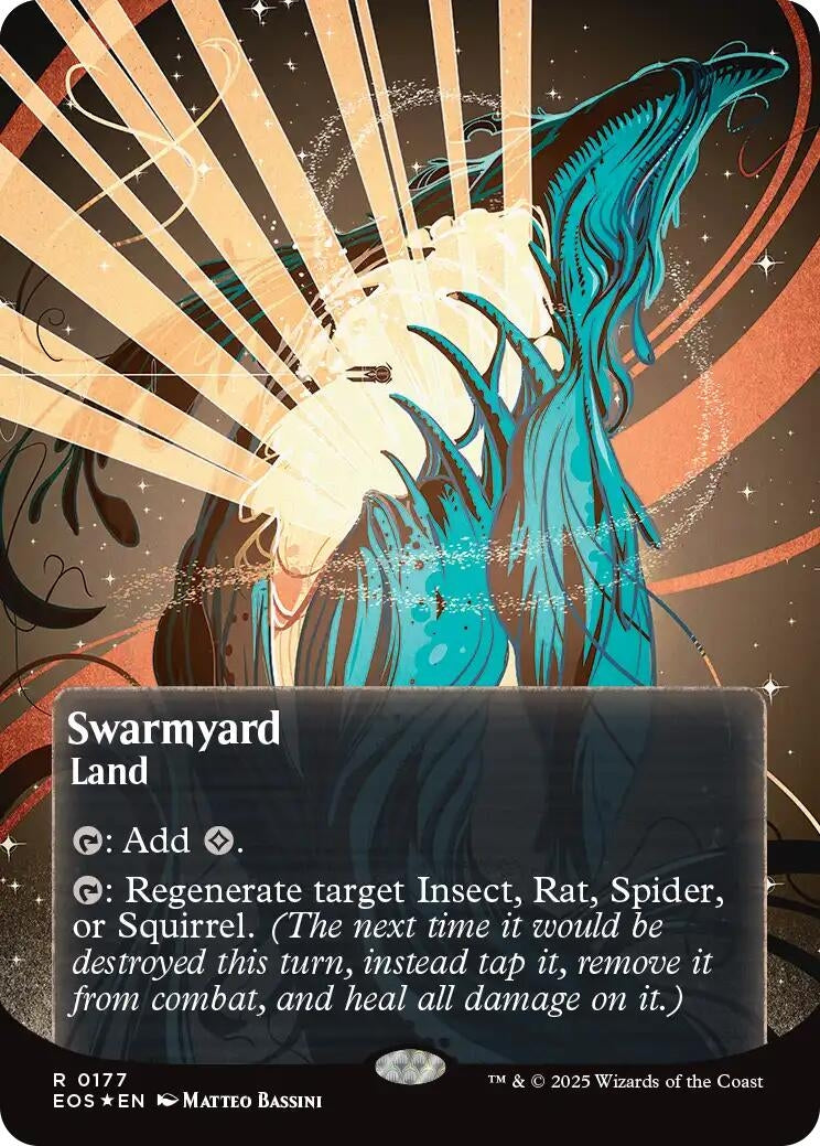 Image for Swarmyard (0177) (Borderless) (Galaxy Foil) (177) [Edge of Eternities: Stellar Sights] - Magic: The Gathering