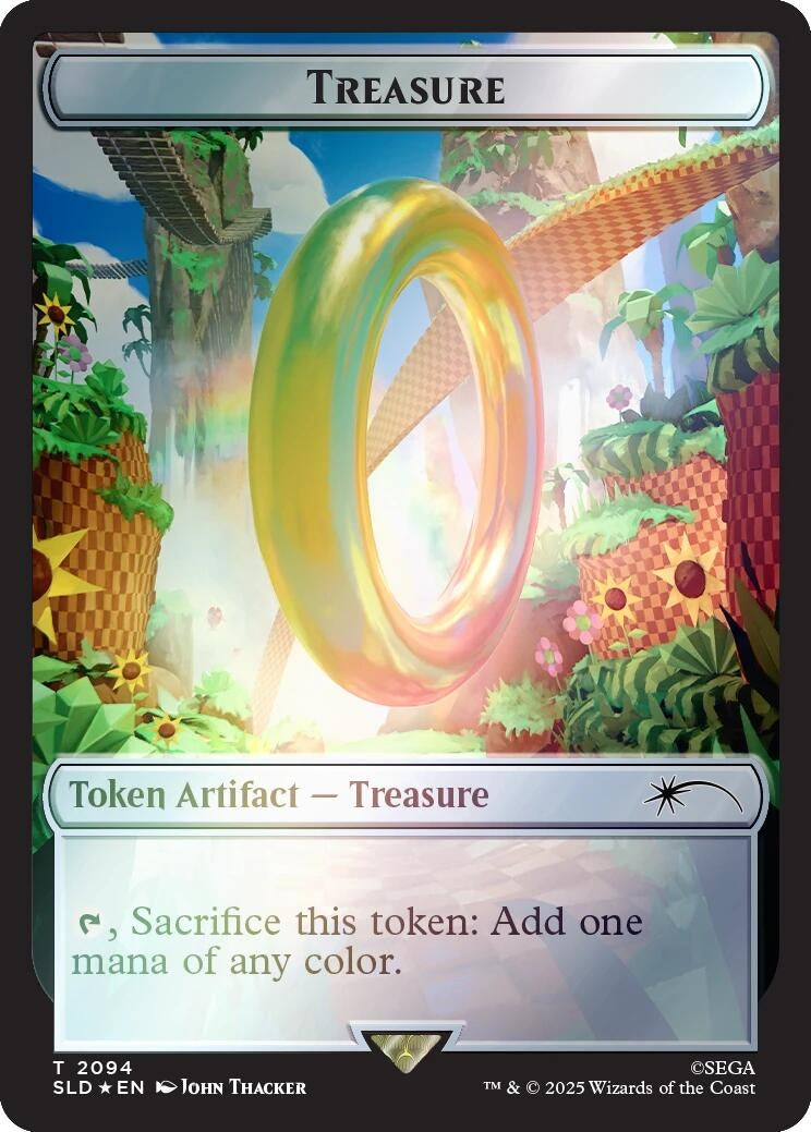 Image for Treasure Token (2094) (Rainbow Foil) (2094) [Secret Lair Drop Series] - Magic: The Gathering