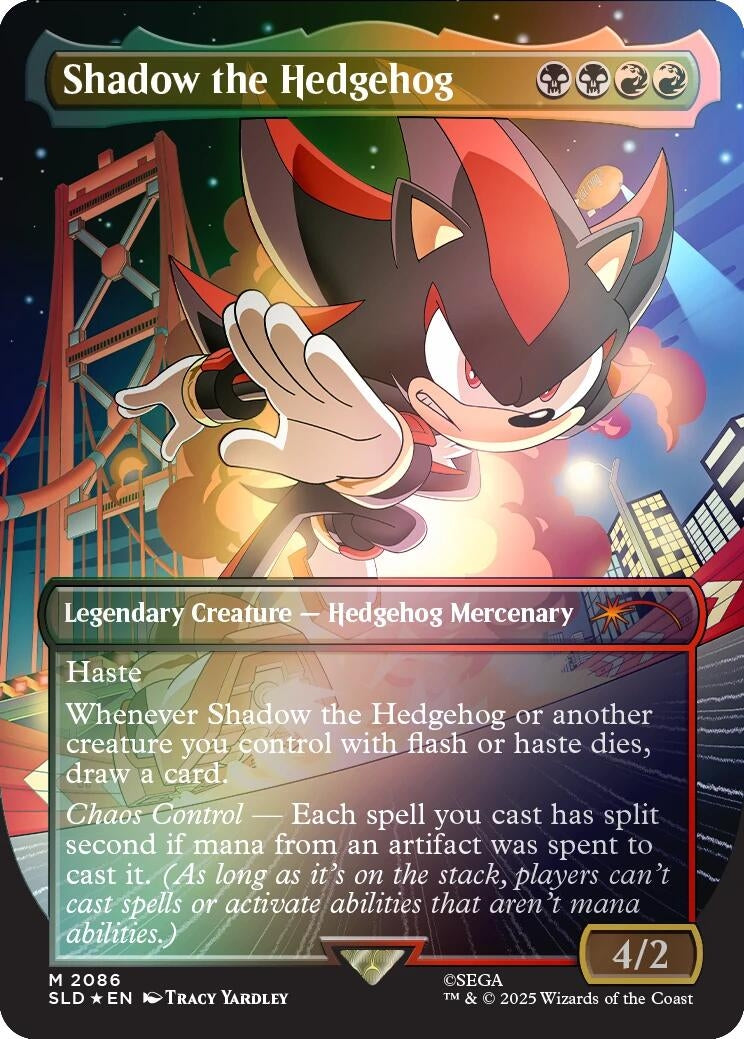 Shadow the Hedgehog (Rainbow Foil) (2086) [Secret Lair Drop Series]