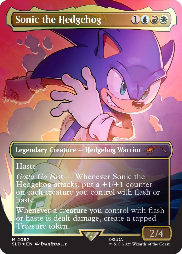 Image for Sonic the Hedgehog (Rainbow Foil) (2087) [Secret Lair Drop Series] - Magic: The Gathering