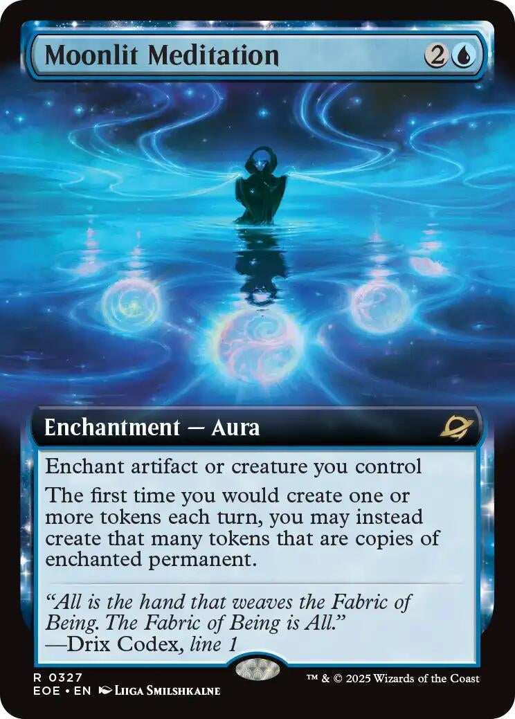 Image for Moonlit Meditation (Extended Art) (327) [Edge of Eternities] - Magic: The Gathering