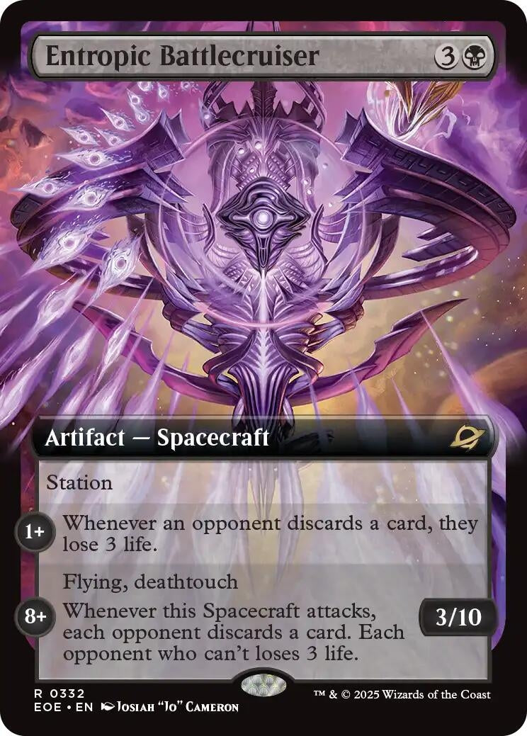Image for Entropic Battlecruiser (Extended Art) (332) [Edge of Eternities] - Magic: The Gathering