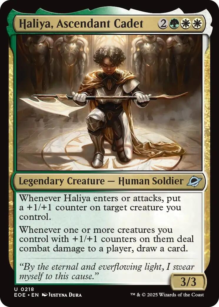 Image for Haliya, Ascendant Cadet (218) [Edge of Eternities] - Magic: The Gathering