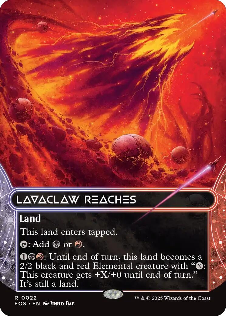 Image for Lavaclaw Reaches (0022) (Borderless) (22) [Edge of Eternities: Stellar Sights] - Magic: The Gathering