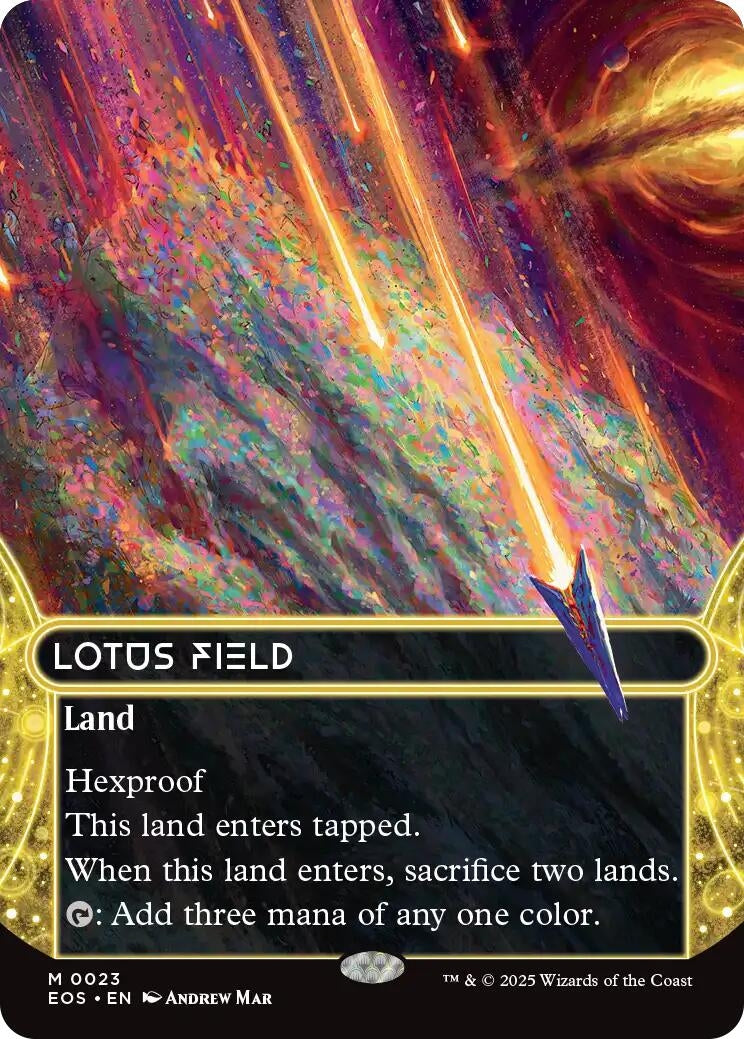 Image for Lotus Field (0023) (Borderless) (23) [Edge of Eternities: Stellar Sights] - Magic: The Gathering