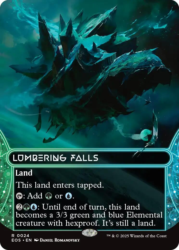 Image for Lumbering Falls (0024) (Borderless) (24) [Edge of Eternities: Stellar Sights] - Magic: The Gathering
