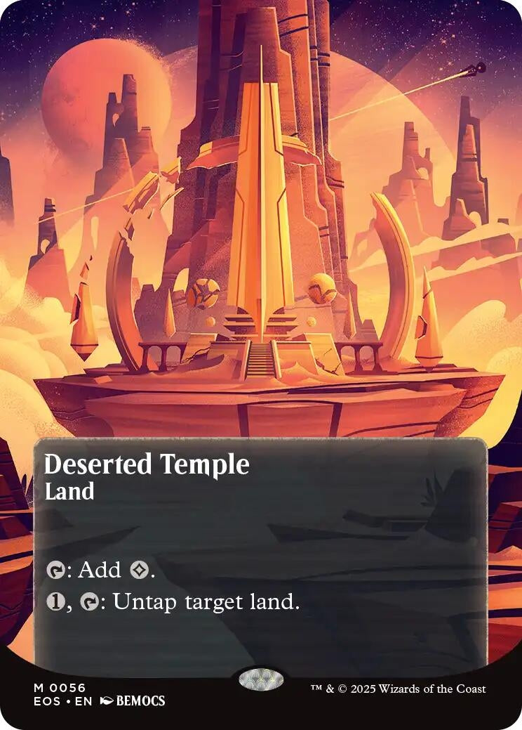 Image for Deserted Temple (0056) (Borderless) (56) [Edge of Eternities: Stellar Sights] - Magic: The Gathering