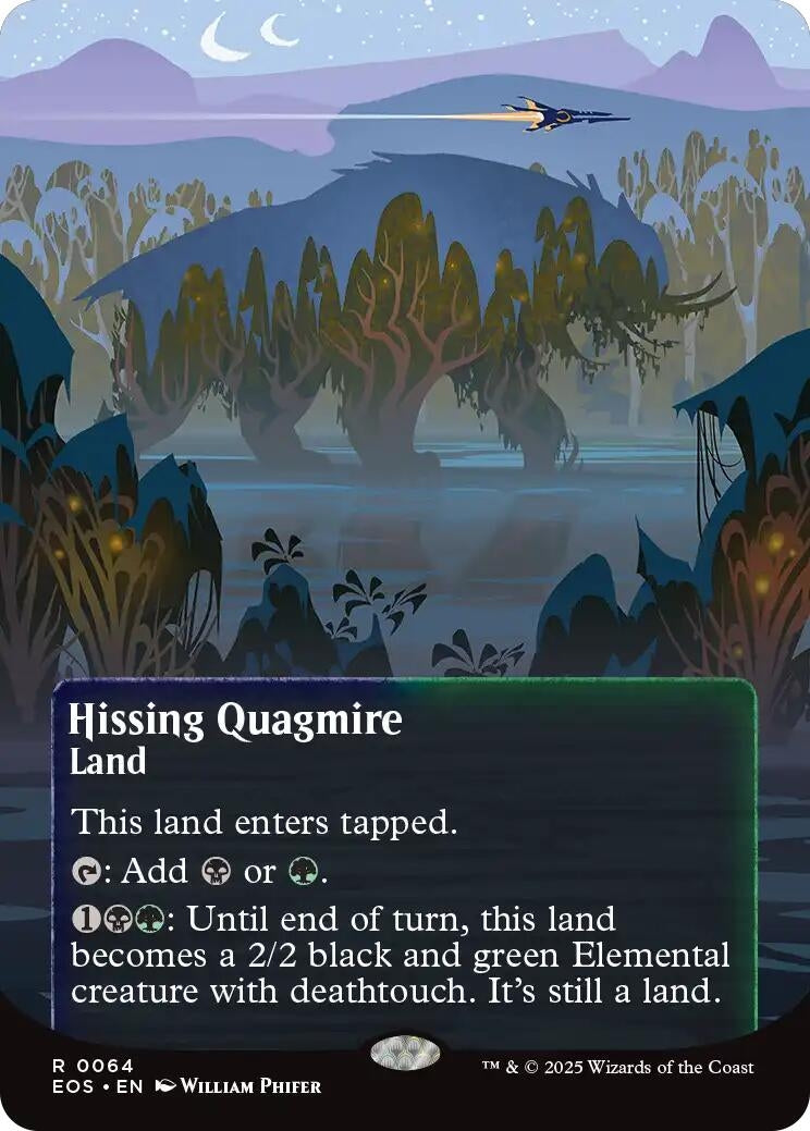 Image for Hissing Quagmire (0064) (Borderless) (64) [Edge of Eternities: Stellar Sights] - Magic: The Gathering