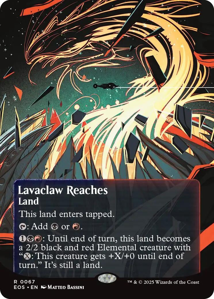 Image for Lavaclaw Reaches (0067) (Borderless) (67) [Edge of Eternities: Stellar Sights] - Magic: The Gathering