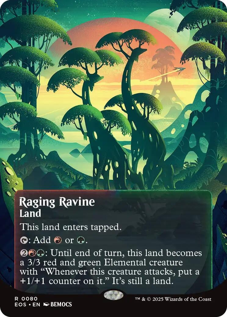 Image for Raging Ravine (0080) (Borderless) (80) [Edge of Eternities: Stellar Sights] - Magic: The Gathering