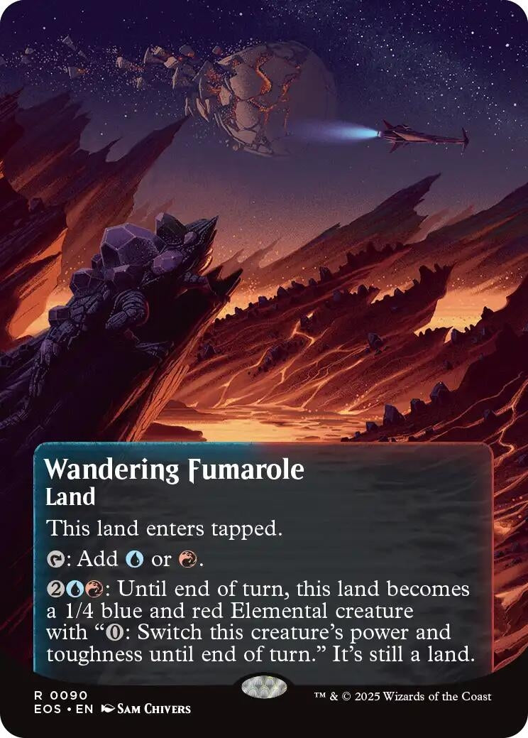 Image for Wandering Fumarole (0090) (Borderless) (90) [Edge of Eternities: Stellar Sights] - Magic: The Gathering