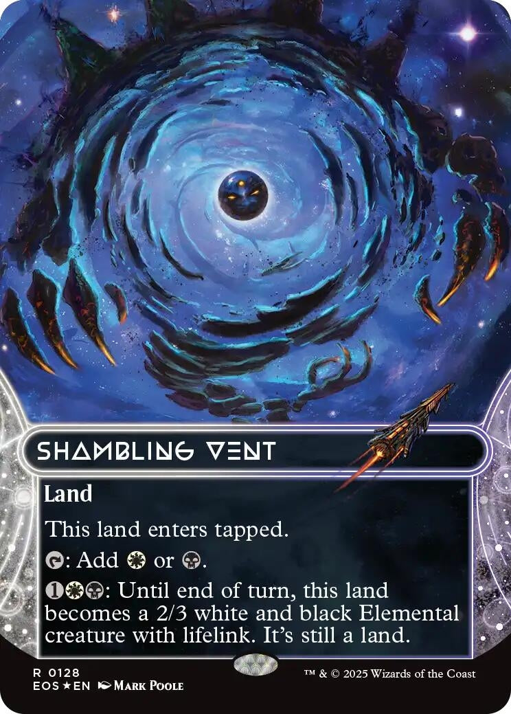 Image for Shambling Vent (0128) (Borderless) (Galaxy Foil) (128) [Edge of Eternities: Stellar Sights] - Magic: The Gathering
