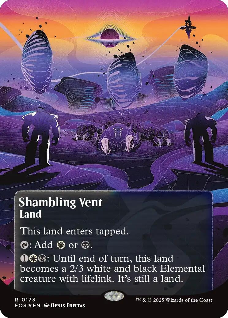 Shambling Vent (0173) (Borderless) (Galaxy Foil) (173) [Edge of Eternities: Stellar Sights]