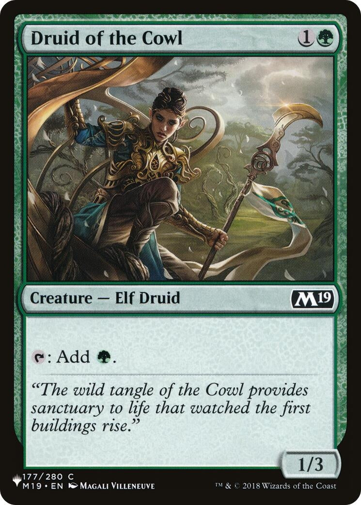 Image for Druid of the Cowl (177) [The List Reprints] - Magic: The Gathering