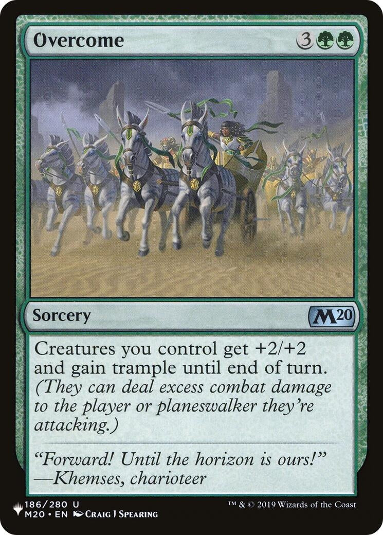 Image for Overcome (186) [The List Reprints] - Magic: The Gathering